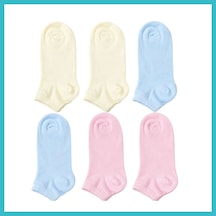 Bezos Kadın Bambu Dikişsiz Patik Çorap 6'lı Paket - Yumuşak, Nefes Alan, Nem Emici Kısa Konç Günlük Çorap - Krem, Mavi, Pembe Beden: 36-40 Renk: Çok Renkli 6 Lı Dfnbez