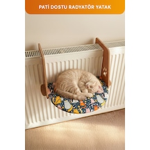 Desenli Kedi Kalorifer-petek Radyatör Yatağı