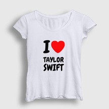 Presmono Kadın I Love Taylor Swift T-Shirt