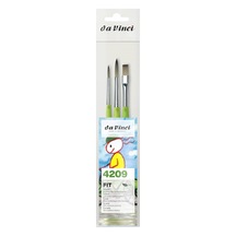 Fit Sentetik, Seri 4209, Set, 3 Fırça, Çok Yönlü, Akrilik, Gouche, Tempera, Kağıt Ve Karton İçin, Hobi Ve Okul İ