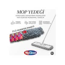My Clean Süper Emici Mikrofiber 3 Lü Mop Yedeği 60 Cm