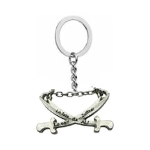 Çift Zülfikar Figürlü Metal Anahtarlık Unisex Tasarım, Manevi Ve Anlamlı Aksesuar