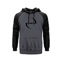 Evanescence Classic Logo Gri Renk Reglan Kol Sweatshirt Gri