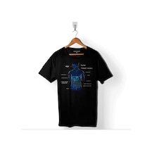 Organlarımız Ağız Yutak Mide Akciğer Ders Ödev Baskılı Tişört Unisex T-shirt 001