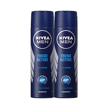 Nivea Men Fresh Active Erkek Sprey Deodorant 150 ML x 2