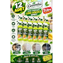 12 Adet Yeni Nesil Nano Teknolojili Sihirli Leke Sökücü Sprey 1 Litre Yağ, Kir, Pas Temizleyici Tüm Yüzeyler