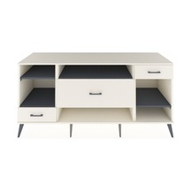 Kronos Konsol 4 Raflı 3 Çekmeceli 176x59x83 Aytaşı-antrasit/aytaşı Antrasit/aytaşı