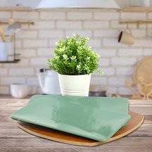 Keramika Yeşil Siera Kayık Tabak 33 CM 2 Adet