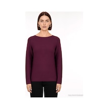 Yargıcı Regular Bisiklet Yaka Uzun Kol Kazak 26kktr2089x 049 Mor