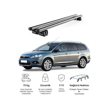Pençe Ford Focus Wagon 2008-2011 Uyumlu Gri Ara Atkı Port Bagaj Tavan Barı