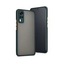 Newface Vivo Y53s Kılıf Montreal Silikon Kapak - Yeşil Diğer