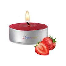 10 Lu Çilek Kokulu Kırmızı Tealight Mum 10 Lu Çilek Kokulu Kırmızı Tealight Mum