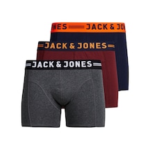 Jack & Jones Jack&Jones Jaclichfield Trunks 3'Lü Erkek Boxer 12113943-741 001