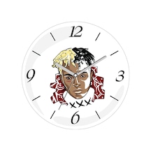Xxxtentacıon Çap 30cm Sessiz Akar Bombeli Gerçek Cam Duvar Saati Çok Renkli