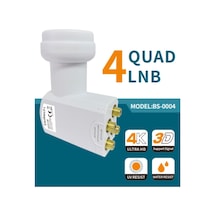 Botech Bs-0004 Uydu Unıversal Quad 0.1db 4k Ultra Hd 4'lu Lnb