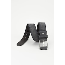Fossil Hakiki Süet Deri 4 Cm Yarma Spor Kemer Gri Gri