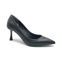 Feles 7 Cm Topuklu Stiletto Kadın Ayakkabı Siyah-cilt