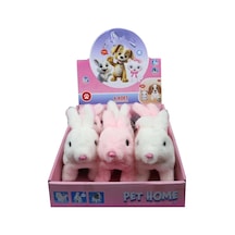 Vrd10643 Peluş Evcil Tavşan Sesi Ve Hareketli Açık Bej