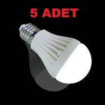 7W Enerji Tasarruflu Led Ampul 5  Adet