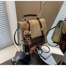 Su Geçirmez Şık Moda Stil Çok İşlevli Tavşan Kolye Ucu Kadın Sırt Çantası Haki Haki