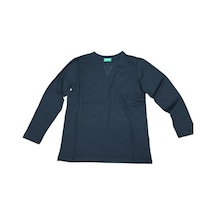 United Colors Of Benetton Bnt-b21643 Erkek Çocuk Uzun Kollu Tshirt Siyah