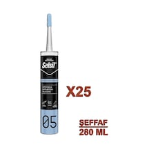 Selsil Mutfak Ve Banyo Silikonu Şeffaf 280 Ml 25 Adet