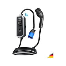 Schoner 7.5kw Taşınabilir Elektrikli Araç Şarj Istasyonu -tak Ve Şarj Et- Wi-fi/bluetooth Smart 5 Metre Tip2 Kabl Genel