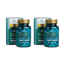 Magnezyum Kompleks 2'li Paket 4'lü Form Bisglisinat Sitrat Malat Taurat B6 D3 K2 2x60 Kapsül