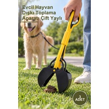 3 Adet Evcil Hayvan Dışkı Toplama Aparatı Çift Yaylı