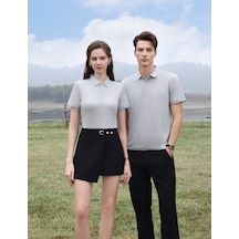 New Performance.arw5003.serintutan-antibakteriyel-yüksek Kalite.düğmeli Polo T.shirt Gri