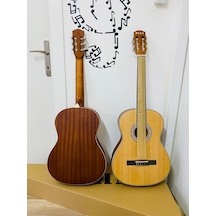 Agostini-Puka Hg400-N Maun Ağacı 4/4 Tam Klasik Gitar-Sap Ayarlı