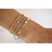 Reis Kuyumculuk Twisted Bangle T9560 Altın Bilezik