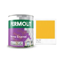 Permolit Enamel Sentetik Yağlı Boya Sarı 0.75 Lt. 0.75 L