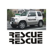 Rescue Kurtarma Sticker Araba Stickerı Yapıştırma 2Adet