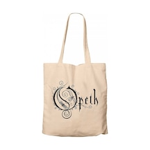 Opeth Logo Classic 2 Krem Kanvas Bez Çanta Krem