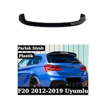 Bmw 1 Serisi F20 2012-2019 Uyumlu Bagaj Üstü Tavan Spoiler - Parlak Siyah Piano Black Plastik
