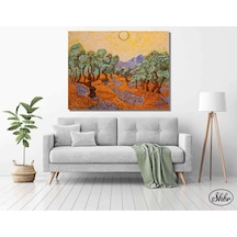 Tekli Yatay Kanvas Tablo, Vincent Van Gogh Zeytin Ağacı, Dekoratif Kanvas Duvar Tablosu