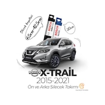 Nissan X-Trail Ön Arka Silecek Seti 2015-2021 Bosch Aerotwin