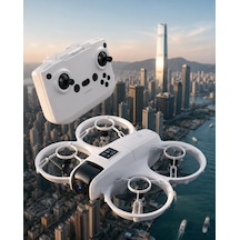 Işıklı Mini Drone Çift Batarya Ve Yedek Pervane Setli