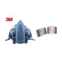 3m  7502 yarım yüz gaz maskesi ( M )+6038 AKTİF KARBONLU FİLTRE