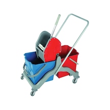 İzmir Fırça Çift Kovalı Presli Temizlik Seti