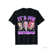 Tarzsokak Doğum Günüm Sevimli Chibi Kpop Komik Doğum Günü Kızı Tişörtü Erkekler Kadınlar İçin %100 Pamu Çok Renkli