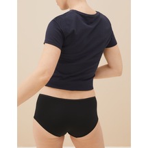 Marks & Spencer 5'li Dikişsiz Short Külot Seti T61004102 Siyah