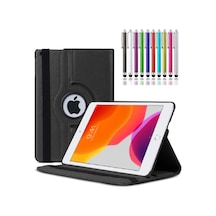Ipad 5 Nesil - 9.7 2017 Uyumlu Kılıf A1822 A1823 Uyumlu 360 Dönerli Tablet Kılıfı + Kalem Arka Kapak