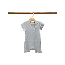 Tiffany Baby & Kids Tiffany Baby Organik Theme Cepli Kısa Rompy 88026 Mavi