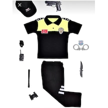 Unisex Çocuk Trafik Polisi Kıyafet Seti
