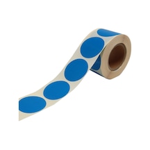 Kuşe Renkli Zemin Baskılı 40mm Çap Etiket 500 Adet