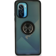 Xiaomi Redmi K40 Pro Kılıf Montreal Yüzüklü Standlı Silikon Kılıf
