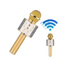 Bluetooth Hoparlör Usb Aux Sd Kart Kaoroke Mikrofon Uzun Pil Ömrü - Lisinya