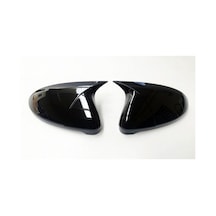 Bmw E90 3.seri 2005-2008 Parlak Siyah Batman-yarasa Ayna Kapağı Uyumlu